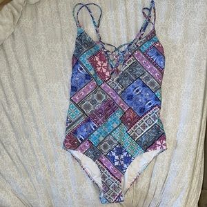 Sz 14 Kaiami one piece paisley swimsuit